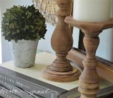 the easiest way to diy some rustic wood candlesticks, crafts, how to