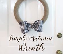 quick simple autumn wreath, crafts, home decor, seasonal holiday decor, wall decor, wreaths
