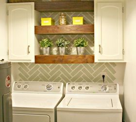 laundry room decor ideas using shelves, home decor, laundry rooms