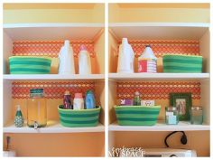 functional laundry room facelift, home decor, laundry rooms, shelving ideas, storage ideas