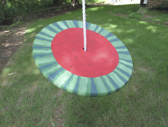 Watermelon Rope Swing