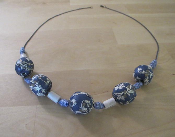 DIY Bead Necklace - White Tulip Designs - Tutorial with videos