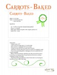 Carrots - baked
