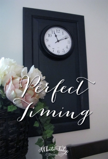 Perfect Timing Wall Clock - project from White Tulip Designs