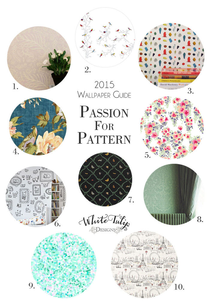 Passion for Pattern - 2015 Wallpaper roundup from White Tulip Designs