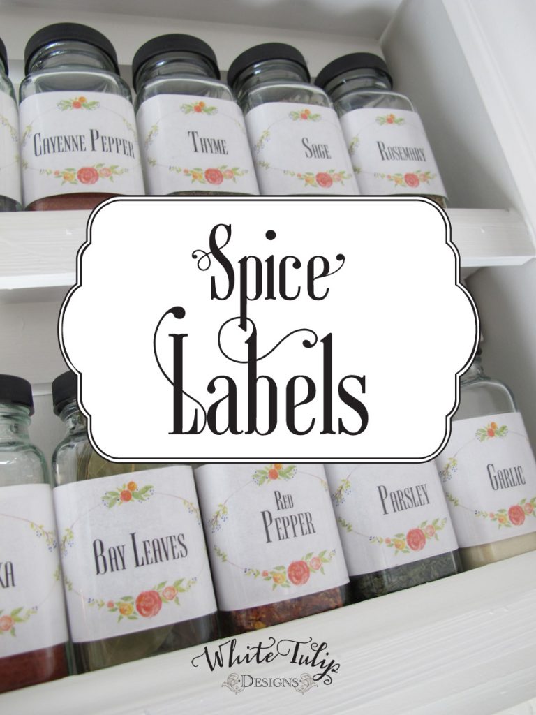 Spice Labels - White Tulip Designs