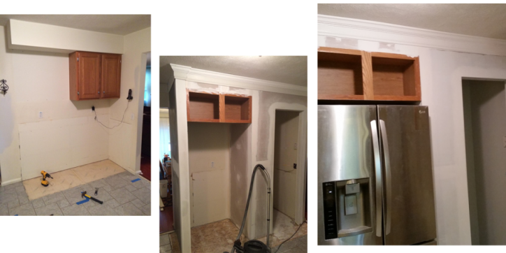 New pantry and fridge cubby