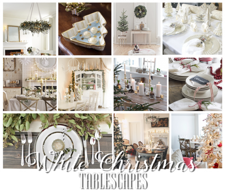 White Christmas Tablescapes